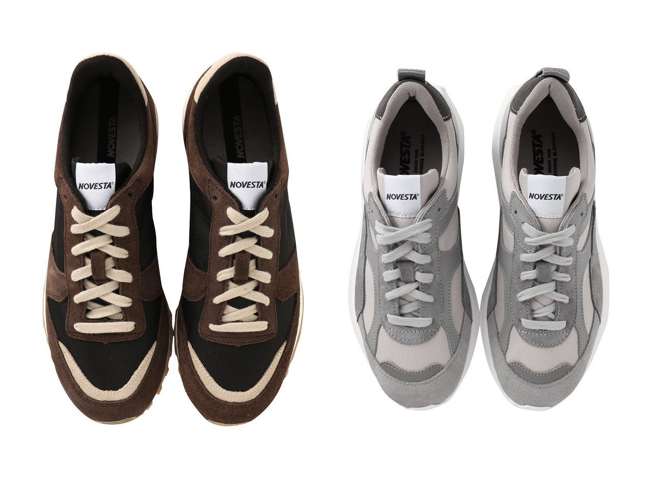 【NOVESTA/ノヴェスタ】のMARATHON TRAIL スニーカー&NOVESTA FLUX スニーカー おすすめ！トレンド、レディースファッションの通販 おすすめ人気トレンドファッション通販アイテム インテリア・キッズ・メンズ・レディースファッション・服の通販 founy(ファニー) 　ファッション　Fashion　レディースファッション　Fashion for Women　アウター　Coat / Outerwear Collection　トップス・カットソー　Cut & Sew Tops　ベスト&ジレ / 重ね着スタイル　Vests & Gilets　ユニセックス　Unisex, Genderless　スニーカー　Sneakers, Trainers　厚底　Platform Shoes　新作・新入荷　New Arrivals / New In　旅行　Travel　コンビ　Combo, Combination Style　シンプル　Simple, Minimal　定番　Standard, Basic Item　グレー系　Gray　ブラック系　Black　|ID:crp329100000223894