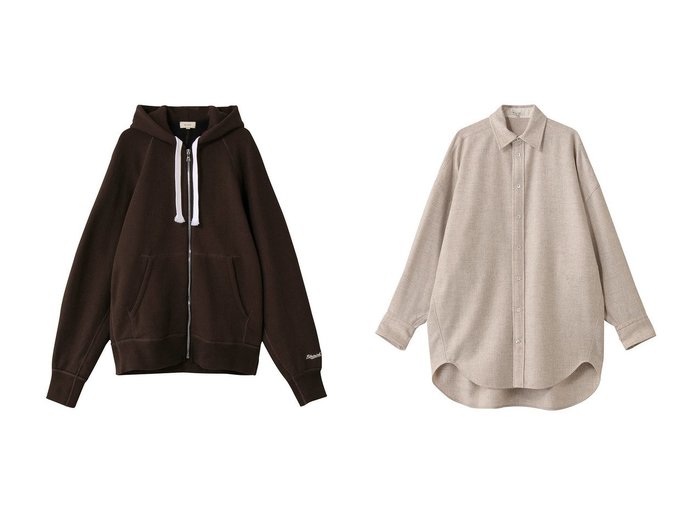 【BLAMINK/ブラミンク】の【BLMK】吊り裏毛ジップパーカー&【BLMK】ウールカシミヤレギュラーカラーシャツ おすすめ！トレンド、レディースファッションの通販 おすすめ人気トレンドファッション通販アイテム 人気、トレンドファッション・服の通販 founy(ファニー) ファッション Fashion レディースファッション Fashion for Women トップス・カットソー Cut & Sew Tops シャツ・ブラウス・オフィスカジュアル Elegant Blouses & Button-Ups レディースパーカー・カジュアルフーディー Casual Hoodies & Sweatshirts ロングTシャツ・Tシャツ Longline T-Shirts & Tees スウェット・クルーネックトップス Sweatshirts & Crewnecks / Relaxed Fit Sweat Tops カットソー・ベーシックTシャツ Cut-and-Sewn Tops / Stretch Tees & Basics スリーブ Sleeve, Long Sleeve / Short Sleeve ベーシック Basic, Essential ロング Long, Long-Length 新作・新入荷 New Arrivals / New In |ID:crp329100000223911