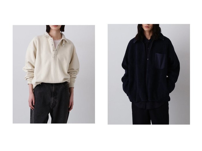 【YLEVE/イレーヴ】のHEAVY ウェイト フリース ブリーチ スナップ プルオーバー&【UNISEX】【Y】RECYCLEポリエステル ボア ブルゾン おすすめ！トレンド、レディースファッションの通販 おすすめ人気トレンドファッション通販アイテム 人気、トレンドファッション・服の通販 founy(ファニー) ファッション Fashion レディースファッション Fashion for Women アウター Coat / Outerwear Collection レディースジャケット・軽アウター Jackets ブルゾンジャケット・スポーティアウター Blouson Jackets トップス・カットソー Cut & Sew Tops シャツ・ブラウス・オフィスカジュアル Elegant Blouses & Button-Ups レディースパーカー・カジュアルフーディー Casual Hoodies & Sweatshirts ロングTシャツ・Tシャツ Longline T-Shirts & Tees カジュアルプルオーバー・ニットトップス Pullovers & Knit Tops / Casual Pullovers スウェット・クルーネックトップス Sweatshirts & Crewnecks / Relaxed Fit Sweat Tops カットソー・ベーシックTシャツ Cut-and-Sewn Tops / Stretch Tees & Basics ユニセックス Unisex, Genderless シンプル Simple, Minimal ジャケット Jacket, Outerwear ブルゾン Blouson, Bomber Jacket リラックス Relax, Relaxed Fit 新作・新入荷 New Arrivals / New In A/W・秋冬 Autumn/Winter 羽織 Haori, Light Jacket おすすめ Recommended / Our Picks スポーティ Sporty, Casual Athletic スラックス Slacks, Dress Pants フレア Flare, Flared ブリーチ Bleach, Washed Finish ボトム Bottoms, Lower Wear 定番 Standard, Basic Item |ID:crp329100000223923