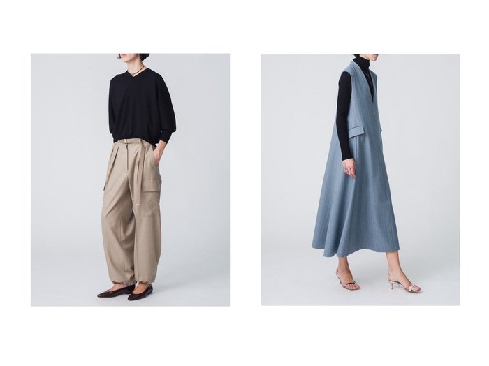 【ebure/エブール】のソフトファインウール Vネックニットプルオーバー&ソフトファインウール タートルネックニットプルオーバー おすすめ！トレンド、レディースファッションの通販 おすすめ人気トレンドファッション通販アイテム 人気、トレンドファッション・服の通販 founy(ファニー) ファッション Fashion レディースファッション Fashion for Women トップス・カットソー Cut & Sew Tops ニット Knit Tops & Sweaters カジュアルプルオーバー・ニットトップス Pullovers & Knit Tops / Casual Pullovers タートルネック・ハイネックトップス Turtlenecks & High-Neck Tops Vネックトップス V-Neck Tops / V-Cut Neckline Shirts なめらか Smooth, Silky Texture インナー Innerwear タートルネック Turtleneck, High Neck シンプル Simple, Minimal スカラップ Scallop, Scalloped Edge ブラウジング Blouson Silhouette, Cinched Waist エレガント 上品 Elegant |ID:crp329100000223930