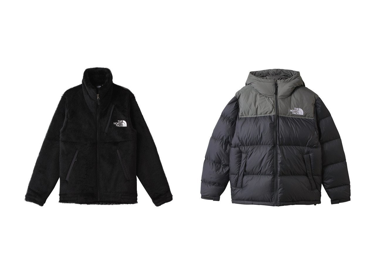 【THE NORTH FACE / MEN/ザ ノース フェイス】の【MEN】バーサロフトジャケット&【MEN】ヌプシフーディー おすすめ！トレンド、メンズファッションの通販 おすすめ人気トレンドファッション通販アイテム インテリア・キッズ・メンズ・レディースファッション・服の通販 founy(ファニー) 　ファッション　Fashion　メンズファッション　Fashion for Men　アウター　Men's Coats Outerwear　スポーツ　Sports, Activewear　新作・新入荷　New Arrivals / New In　防寒　Cold Protection, Winter-Ready　ダウン　Down, Puffer　チェック　Check, Plaid, Tartan　ブラック系　Black　グリーン系　Green　グレー系　Gray　|ID:crp329100000223947