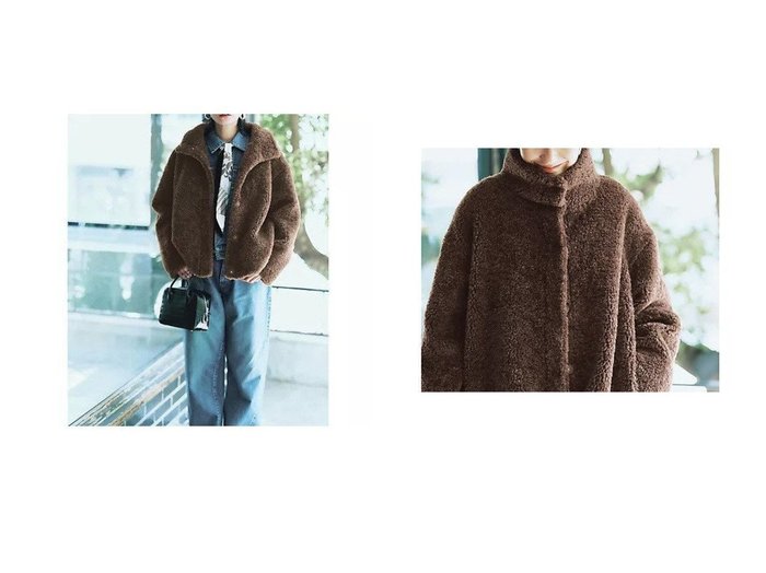 【MICA & DEAL/マイカ ディール】のstand collar boa bz おすすめ！トレンド、レディースファッションの通販 おすすめ人気トレンドファッション通販アイテム 人気、トレンドファッション・服の通販 founy(ファニー) ファッション Fashion レディースファッション Fashion for Women インナー Innerwear スタンド Stand Collar, Upright Stand ドローコード Drawcord, Drawstring Cord フェイクファー Faux Fur, Imitation Fur フロント Front, Front Design ブルゾン Blouson, Bomber Jacket ボトム Bottoms, Lower Wear |ID:crp329100000223972