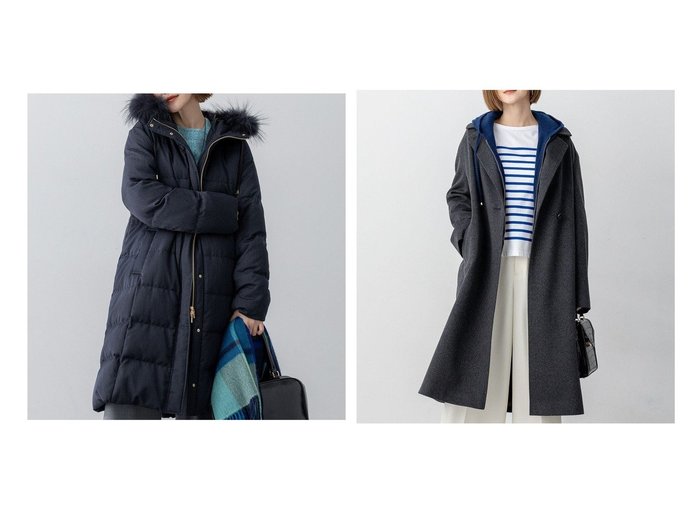 【NIJYUSANKU/23区】の【/撥水加工】ブライトウール ロングダウンコート&MTRカシミヤビーバー チェスター コート おすすめ！トレンド、レディースファッションの通販 おすすめ人気トレンドファッション通販アイテム 人気、トレンドファッション・服の通販 founy(ファニー) ファッション Fashion レディースファッション Fashion for Women アウター Coat / Outerwear Collection コート・ロングコート・ピーコート Long Coats, Peacoats & More レディースジャケット・軽アウター Jackets チェスターコート・ロング丈アウター Chester Coats / Chesterfield Long Coats ダウンジャケット・軽量ダウン Warm & Lightweight Down Jackets イタリア Italy インポート Imported Fashion コンパクト Compact, Small Size シンプル Simple, Minimal ジャケット Jacket, Outerwear チェスター Chester, Chester Coat チェスターコート Chester Coat, Long Coat リュクス Luxury, Elegant, High-End, Chic A/W・秋冬 Autumn/Winter 冬 Winter / This Winter 新作・新入荷 New Arrivals / New In 2025年 2025 2025-2026秋冬・A/W Autumn/Winter 2025–26 AW25–26 |ID:crp329100000223977