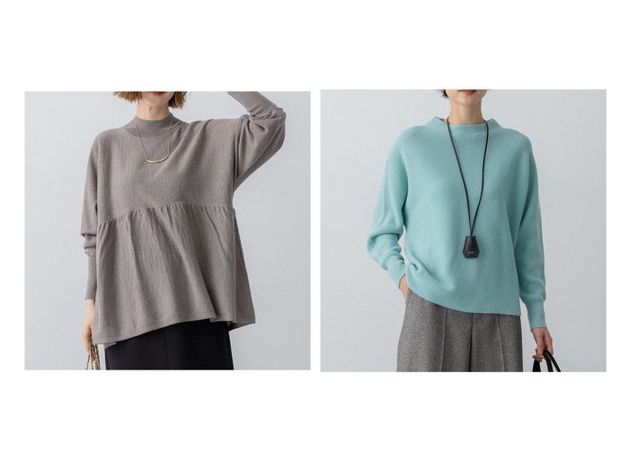 【NIJYUSANKU/23区】の【/洗える】ウールギャザー ドルマンスリーブ ニット&【/洗える】ウールカシミヤラメ ドルマンスリーブ ニット おすすめ！トレンド、レディースファッションの通販 おすすめ人気トレンドファッション通販アイテム 人気、トレンドファッション・服の通販 founy(ファニー) ファッション Fashion レディースファッション Fashion for Women トップス・カットソー Cut & Sew Tops ニット Knit Tops & Sweaters 洗える Machine Washable ギャザー Gathered, Ruffled シンプル Simple, Minimal セーター Sweater, Knitwear 定番 Standard, Basic Item なめらか Smooth, Silky Texture フィット Fit, Slim Fit リラックス Relax, Relaxed Fit A/W・秋冬 Autumn/Winter 冬 Winter / This Winter 新作・新入荷 New Arrivals / New In エレガント 上品 Elegant 2025年 2025 2025-2026秋冬・A/W Autumn/Winter 2025–26 AW25–26 |ID:crp329100000223980