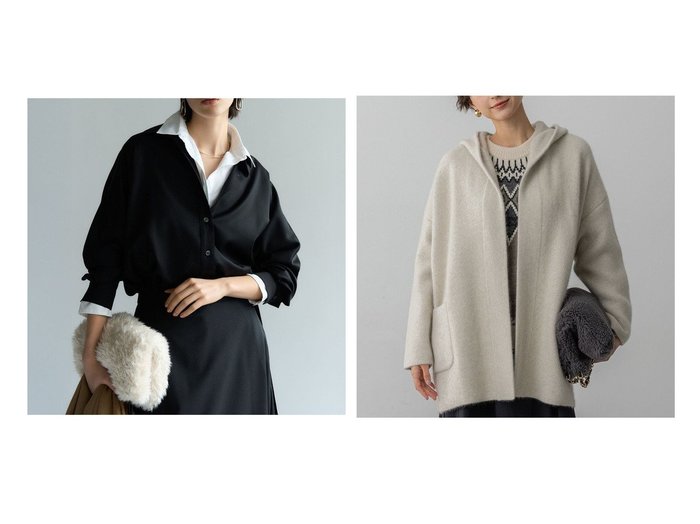【NIJYUSANKU/23区】の【/洗える】ラクーンブレンドダブルフェイス フーディー ニットカーディガン&【/洗える】メリノウールサテン 2WAYドルマンスリーブシャツ おすすめ！トレンド、レディースファッションの通販 おすすめ人気トレンドファッション通販アイテム 人気、トレンドファッション・服の通販 founy(ファニー) ファッション Fashion レディースファッション Fashion for Women トップス・カットソー Cut & Sew Tops シャツ・ブラウス・オフィスカジュアル Elegant Blouses & Button-Ups 洗える Machine Washable カシュクール Wrap Design ストレッチ Stretch, Stretchy Fabric スニーカー Sneakers, Trainers セットアップ Set-Up, Coordinated Outfit ダウン Down, Puffer デニム Denim, Jeans Material なめらか Smooth, Silky Texture 別注 Limited Edition, Custom Order リラックス Relax, Relaxed Fit A/W・秋冬 Autumn/Winter 冬 Winter / This Winter 新作・新入荷 New Arrivals / New In エレガント 上品 Elegant 2025年 2025 2025-2026秋冬・A/W Autumn/Winter 2025–26 AW25–26 |ID:crp329100000223988