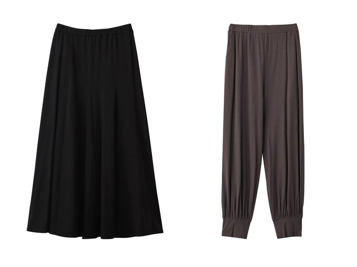 【PLAIN PEOPLE/プレインピープル】のミニ裏毛ドレープスカート&超強撚フライスジョガーパンツ おすすめ！トレンド、レディースファッションの通販 おすすめ人気トレンドファッション通販アイテム 人気、トレンドファッション・服の通販 founy(ファニー) 　ファッション　Fashion　レディースファッション　Fashion for Women　スカート　Skirts　ロングスカート　Long Skirts / Maxi & Midi Skirts　パンツ　Pants & Trousers　シンプル　Simple, Minimal　ドレープ　Drape, Draping Fabric　マーメイド　Mermaid, Fishtail Silhouette　ロング　Long, Long-Length　新作・新入荷　New Arrivals / New In　|ID:crp329100000224000