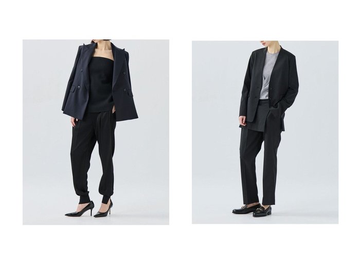 【TEECHI/ティーチ】のストレッチノーカラージャケット&ウールブレンドダブルジャケット おすすめ！トレンド、レディースファッションの通販 おすすめ人気トレンドファッション通販アイテム 人気、トレンドファッション・服の通販 founy(ファニー) ファッション Fashion レディースファッション Fashion for Women アウター Coat / Outerwear Collection レディースジャケット・軽アウター Jackets ノーカラージャケット / シンプル上品コーデ Collarless Jackets ジャケット Jacket, Outerwear スマート Smart, Elegant セットアップ Set-Up, Coordinated Outfit デニム Denim, Jeans Material 時計 Watch, Wristwatch ポケット Pocket, Pocket Detail 新作・新入荷 New Arrivals / New In コンパクト Compact, Small Size ストレッチ Stretch, Stretchy Fabric スリット Slit, Slit Detail デスク Desk, Work Desk バランス Balance, Style Balance ワーク Workwear, Utility Style エレガント 上品 Elegant ビジネス 仕事 通勤 Business / Work / Commuting |ID:crp329100000224012