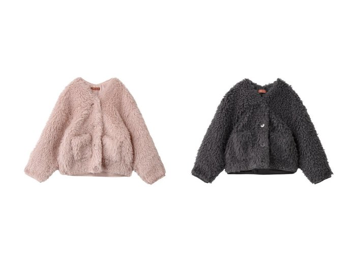 【AMICA / KIDS/アミカ】の【KIDS】プードルコートキッズ おすすめ人気トレンドファッション通販アイテム 人気、トレンドファッション・服の通販 founy(ファニー) ファッション Fashion キッズファッション Fashion for Kids アウター Coat Outerwear /Kids サテン Satin, Glossy Fabric ストレッチ Stretch, Stretchy Fabric エレガント 上品 Elegant 冬 Winter / This Winter 新作・新入荷 New Arrivals / New In |ID:crp329100000224027
