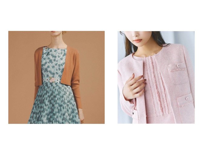 【TOCCA/トッカ】の【洗える】CASHMERE ボレロ&【洗える・消臭】MIST TWEED ジャケット おすすめ！トレンド、レディースファッションの通販 おすすめ人気トレンドファッション通販アイテム 人気、トレンドファッション・服の通販 founy(ファニー) ファッション Fashion レディースファッション Fashion for Women アウター Coat / Outerwear Collection ボレロ・ショート丈ジャケット / ドレス羽織りに Boleros & Short Jackets トップス・カットソー Cut & Sew Tops ニット Knit Tops & Sweaters レディースジャケット・軽アウター Jackets ノーカラージャケット / シンプル上品コーデ Collarless Jackets 洗える Machine Washable カーディガン Cardigan, Knitwear コンパクト Compact, Small Size ショート Short, Short Length セーター Sweater, Knitwear ドレス Dress, One-Piece 定番 Standard, Basic Item フォーマル Formal, Dressy ボレロ Bolero, Short Cardigan 冬 Winter / This Winter A/W・秋冬 Autumn/Winter 新作・新入荷 New Arrivals / New In エレガント 上品 Elegant セレモニー Ceremony 2025年 2025 2025-2026秋冬・A/W Autumn/Winter 2025–26 AW25–26 シンプル Simple, Minimal ジャケット Jacket, Outerwear ツイード Twill, Twill Weave トレンド Trend, Trending Now ポケット Pocket, Pocket Detail 夏 Summer |ID:crp329100000224033
