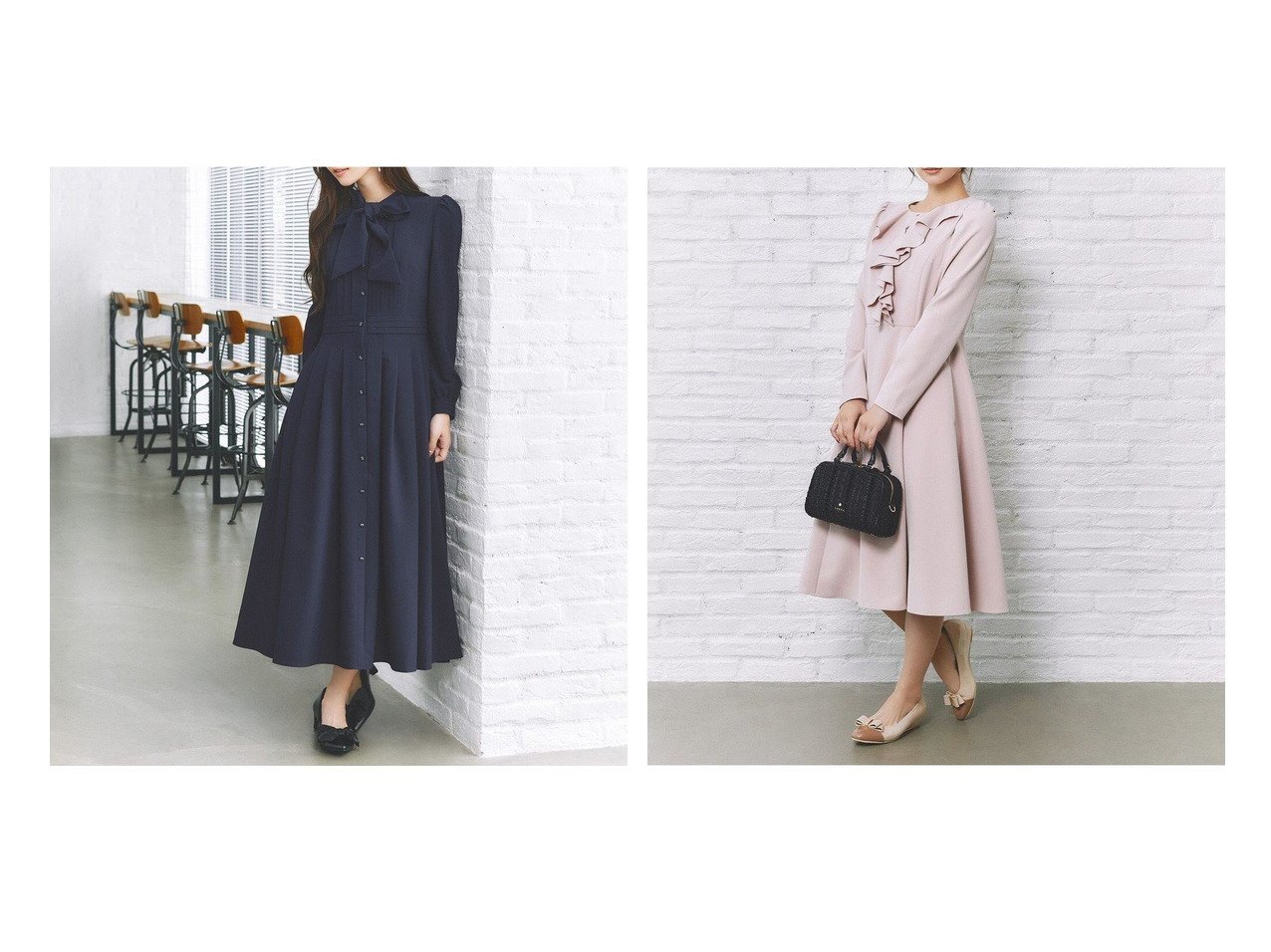 【TOCCA/トッカ】の【洗える・消臭】SWEET CARAMEL BOX ドレス&【洗える・消臭】FRILL BLOOM ドレス おすすめ！トレンド、レディースファッションの通販 おすすめ人気トレンドファッション通販アイテム インテリア・キッズ・メンズ・レディースファッション・服の通販 founy(ファニー) 　ファッション　Fashion　レディースファッション　Fashion for Women　ワンピース　Dresses　フォーマル・パーティードレス・結婚式用ドレス　Elegant & Casual Dresses　新作・新入荷　New Arrivals / New In　2025年　2025　2025-2026秋冬・A/W　Autumn/Winter 2025–26 AW25–26　冬　Winter / This Winter　エレガント 上品　Elegant　シンプル　Simple, Minimal　ストレッチ　Stretch, Stretchy Fabric　ドレス　Dress, One-Piece　ドレープ　Drape, Draping Fabric　バランス　Balance, Style Balance　フェミニン　Feminine, Girly　フリル　Frill, Ruffle　フレア　Flare, Flared　ロング　Long, Long-Length　夏　Summer　S/S・春夏　SS, Spring/Summer, Warm Season　洗える　Machine Washable　A/W・秋冬　Autumn/Winter　クラシカル　Classical, Vintage-Inspired　フォーマル　Formal, Dressy　ボックス　Boxy, Box Shape　ビジネス 仕事 通勤　Business / Work / Commuting　レッド系　Red　ブルー系　Blue　|ID:crp329100000224035