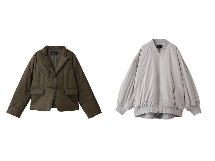 【mizuiro ind/ミズイロ インド】のdown tailored JK ジャケット&wide zip down blouson ブルゾン おすすめ！トレンド、レディースファッションの通販 おすすめ人気トレンドファッション通販アイテム 人気、トレンドファッション・服の通販 founy(ファニー) ファッション Fashion レディースファッション Fashion for Women アウター Coat / Outerwear Collection レディースジャケット・軽アウター Jackets ブルゾンジャケット・スポーティアウター Blouson Jackets コンパクト Compact, Small Size ジャケット Jacket, Outerwear ダウン Down, Puffer エレガント 上品 Elegant 新作・新入荷 New Arrivals / New In |ID:crp329100000224047