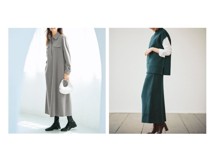 【DoCLASSE/ドゥクラッセ】のニードルジャージー・スキッパーシャツワンピ&ハイネックベスト&スカートセットアップ おすすめ！トレンド、レディースファッションの通販 おすすめ人気トレンドファッション通販アイテム 人気、トレンドファッション・服の通販 founy(ファニー) ファッション Fashion レディースファッション Fashion for Women ワンピース Dresses シャツワンピース / 1枚で着映えコーデ Shirt Dresses アウター Coat / Outerwear Collection セットアップ Matching Sets スカート・ミニ/ミディ/マキシ Skirts / Mini, Midi & Maxi Skirts 新作・新入荷 New Arrivals / New In インナー Innerwear スキッパー Skipper, Open Collar フラップ Flap, Flap Pocket ポケット Pocket, Pocket Detail なめらか Smooth, Silky Texture セットアップ Set-Up, Coordinated Outfit ハイネック High Neck, Mock Neck フォルム Silhouette, Form ベスト Vest, Waistcoat |ID:crp329100000224069