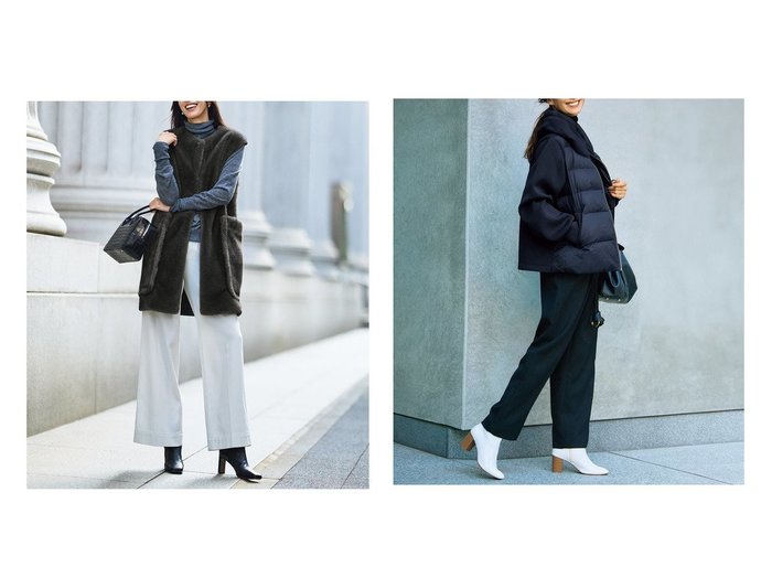 【DoCLASSE/ドゥクラッセ】のエコミンク・異素材ジレ&異素材エコダウン・フード風ジャケット おすすめ！トレンド、レディースファッションの通販 おすすめ人気トレンドファッション通販アイテム 人気、トレンドファッション・服の通販 founy(ファニー) ファッション Fashion レディースファッション Fashion for Women アウター Coat / Outerwear Collection レディースジャケット・軽アウター Jackets 新作・新入荷 New Arrivals / New In おすすめ Recommended / Our Picks ジャケット Jacket, Outerwear 冬 Winter / This Winter コンビ Combo, Combination Style スタンド Stand Collar, Upright Stand スマート Smart, Elegant タフタ Taffeta, Structured Fabric ダウン Down, Puffer |ID:crp329100000224074