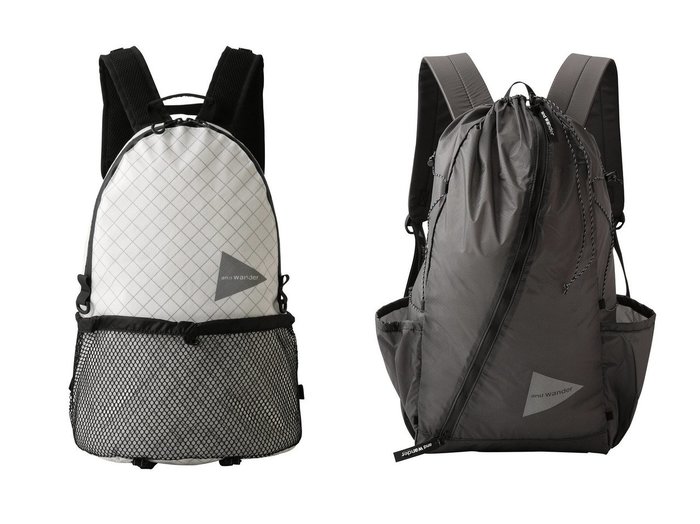 【and wander/アンドワンダー】の【UNISEX】ECOPAK 20L デイパック&【UNISEX】sil デイパック おすすめ！トレンド、レディースファッションの通販 おすすめ人気トレンドファッション通販アイテム インテリア・キッズ・メンズ・レディースファッション・服の通販 founy(ファニー) https://founy.com/ ファッション Fashion レディースファッション Fashion for Women バッグ Bags ユニセックス Unisex, Genderless アウトドア Outdoor Clothing コンパクト Compact, Small Size チェック Check, Plaid, Tartan デイパック Daypack, Casual Backpack ポケット Pocket, Pocket Detail メッシュ Mesh, Net Fabric リュック Backpack, Rucksack 新作・新入荷 New Arrivals / New In 旅行 Travel 軽量 Lightweight, Ultra Light |ID:crp329100000224096