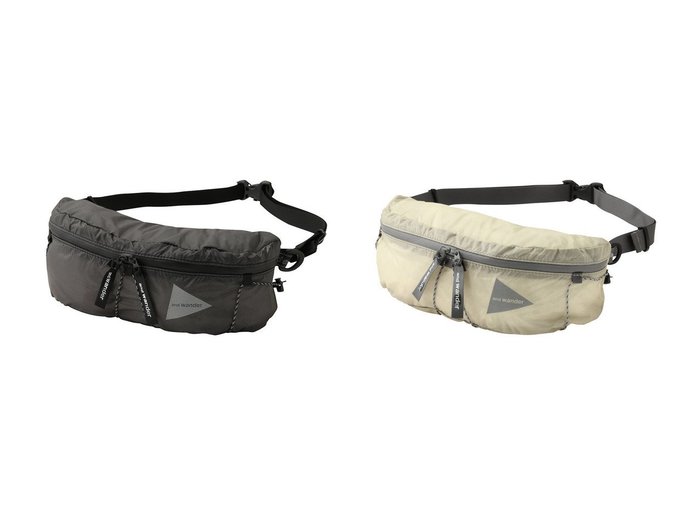 【and wander/アンドワンダー】の【UNISEX】sil ウエスト バッグ おすすめ！トレンド、レディースファッションの通販 おすすめ人気トレンドファッション通販アイテム インテリア・キッズ・メンズ・レディースファッション・服の通販 founy(ファニー) https://founy.com/ ファッション Fashion レディースファッション Fashion for Women バッグ Bags ポーチ&ミニバッグ Pouches & Mini Bags ユニセックス Unisex, Genderless アウトドア Outdoor Clothing コンパクト Compact, Small Size 新作・新入荷 New Arrivals / New In 軽量 Lightweight, Ultra Light |ID:crp329100000224098