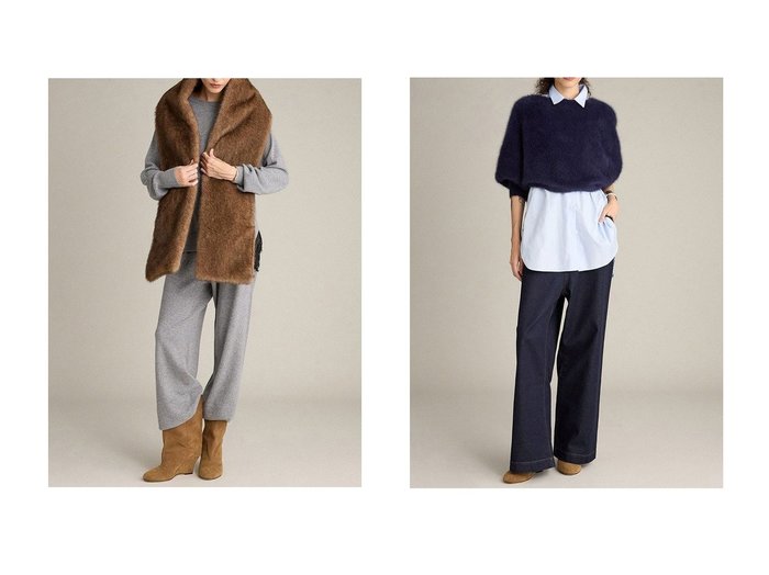 【BRILL/ブリル】のDORニットパンツ&ハイウエストワンウォッシュデニム おすすめ！トレンド、レディースファッションの通販 おすすめ人気トレンドファッション通販アイテム 人気、トレンドファッション・服の通販 founy(ファニー) ファッション Fashion レディースファッション Fashion for Women パンツ Pants & Trousers デニムパンツ・ジーンズ・美脚デニム Denim Jeans & Pants イタリア Italy シューズ Shoes, Footwear ショート Short, Short Length フラット Flat, Flat Shoes 新作・新入荷 New Arrivals / New In |ID:crp329100000224100