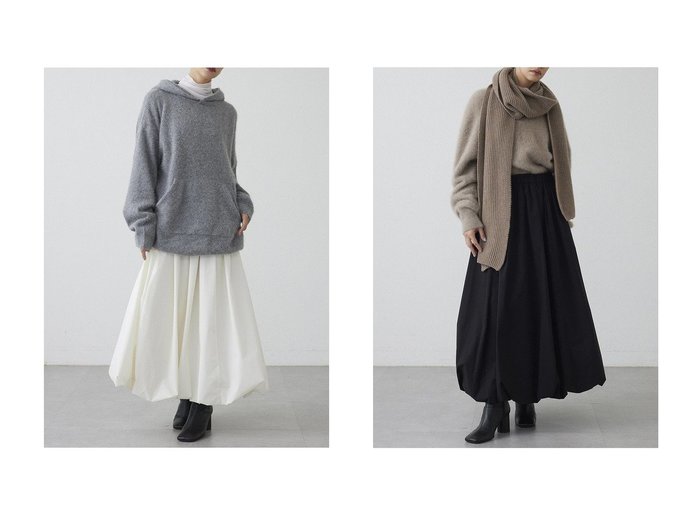 【Whim Gazette/ウィムガゼット】の【THE PAUSE】バルーンスカート おすすめ！トレンド、レディースファッションの通販 おすすめ人気トレンドファッション通販アイテム 人気、トレンドファッション・服の通販 founy(ファニー) ファッション Fashion レディースファッション Fashion for Women スカート Skirts ロングスカート Long Skirts / Maxi & Midi Skirts おすすめ Recommended / Our Picks ギャザー Gathered, Ruffled ストレッチ Stretch, Stretchy Fabric タフタ Taffeta, Structured Fabric バルーン Balloon, Balloon Silhouette フォルム Silhouette, Form ロング Long, Long-Length 新作・新入荷 New Arrivals / New In |ID:crp329100000224111
