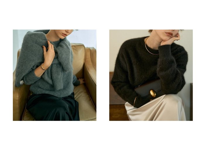 【DESIGN WORKS/デザイン ワークス】のフォックスカシミヤガンジーネックプルオーバー おすすめ！トレンド、レディースファッションの通販 おすすめ人気トレンドファッション通販アイテム インテリア・キッズ・メンズ・レディースファッション・服の通販 founy(ファニー) https://founy.com/ ファッション Fashion レディースファッション Fashion for Women トップス・カットソー Cut & Sew Tops ニット Knit Tops & Sweaters カジュアルプルオーバー・ニットトップス Pullovers & Knit Tops / Casual Pullovers インナー Innerwear シンプル Simple, Minimal スラックス Slacks, Dress Pants デニム Denim, Jeans Material フォックス Fox, Fox Fur リラックス Relax, Relaxed Fit エレガント 上品 Elegant 新作・新入荷 New Arrivals / New In |ID:crp329100000224124
