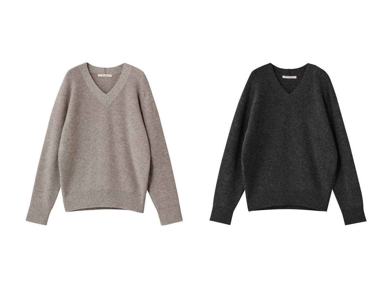 【PLAIN PEOPLE/プレインピープル】のヤクペーパーVネックニット おすすめ！トレンド、レディースファッションの通販 おすすめ人気トレンドファッション通販アイテム インテリア・キッズ・メンズ・レディースファッション・服の通販 founy(ファニー) 　ファッション　Fashion　レディースファッション　Fashion for Women　トップス・カットソー　Cut & Sew Tops　ニット　Knit Tops & Sweaters　カジュアルプルオーバー・ニットトップス　Pullovers & Knit Tops / Casual Pullovers　Vネックトップス　V-Neck Tops / V-Cut Neckline Shirts　スリーブ　Sleeve, Long Sleeve / Short Sleeve　ペーパー　Paper, Kraft Paper　ロング　Long, Long-Length　新作・新入荷　New Arrivals / New In　グレー系　Gray　|ID:crp329100000224137