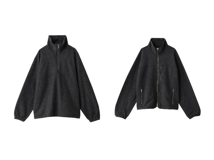 【YOKE / MEN/ヨーク】の【MEN】ウール フリース ジップ ブルゾン&【MEN】ウール フリース ハーフ ジップ プルオーバー おすすめ！トレンド、メンズファッションの通販 おすすめ人気トレンドファッション通販アイテム 人気、トレンドファッション・服の通販 founy(ファニー) 　ファッション　Fashion　メンズファッション　Fashion for Men　トップス・カットソー　Cut & Sew Tops　ニット・セーター / 定番トップス　Knit Tops & Sweaters　ジップ　Zip, Zipper　スポーティ　Sporty, Casual Athletic　ハーフ　Half, Half-Length　フロント　Front, Front Design　定番　Standard, Basic Item　新作・新入荷　New Arrivals / New In　軽量　Lightweight, Ultra Light　シャーリング　Shirring, Ruched　シルク　Silk, 100% Silk　ジャケット　Jacket, Outerwear　ブルゾン　Blouson, Bomber Jacket　ポケット　Pocket, Pocket Detail　ループ　Loop, Loop Knit　|ID:crp329100000224140