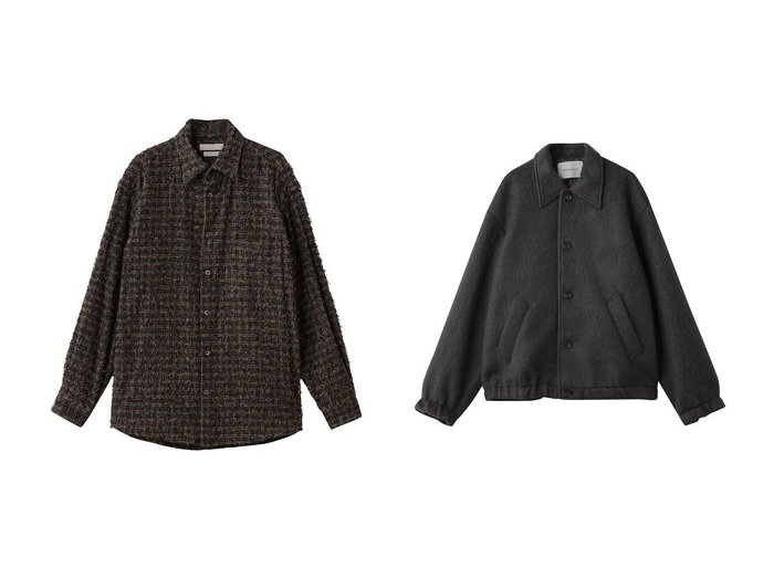 【YOKE / MEN/ヨーク】の【MEN】ニードルパンチド コットン プラッド シャツ&【MIDIUMISOLID / MEN/ミディウミソリッド】の【MEN】shaggy coach JK ジャケット おすすめ！トレンド、メンズファッションの通販 おすすめ人気トレンドファッション通販アイテム 人気、トレンドファッション・服の通販 founy(ファニー) 　ファッション　Fashion　メンズファッション　Fashion for Men　スリーブ　Sleeve, Long Sleeve / Short Sleeve　チェック　Check, Plaid, Tartan　ツイード　Twill, Twill Weave　ヨーク　Yoke, Yoke Design　ロング　Long, Long-Length　新作・新入荷　New Arrivals / New In　ジャケット　Jacket, Outerwear　A/W・秋冬　Autumn/Winter　|ID:crp329100000224141