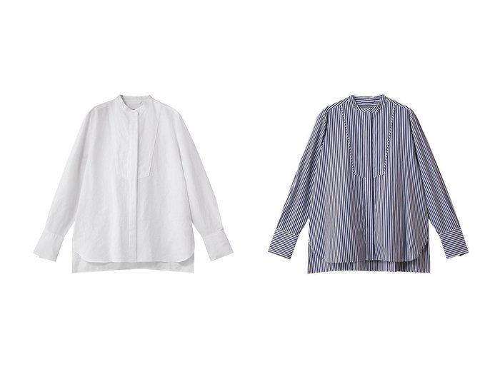 【AUBRIOT/オブリオ】のブザムシャツ&ファインブロード ストライプシャツ おすすめ！トレンド、レディースファッションの通販 おすすめ人気トレンドファッション通販アイテム 人気、トレンドファッション・服の通販 founy(ファニー) ファッション Fashion レディースファッション Fashion for Women トップス・カットソー Cut & Sew Tops シャツ・ブラウス・オフィスカジュアル Elegant Blouses & Button-Ups イタリア Italy クラシック Classic, Timeless Style シルク Silk, 100% Silk スリーブ Sleeve, Long Sleeve / Short Sleeve ドレス Dress, One-Piece フィット Fit, Slim Fit メンズ Men's, Menswear リネン Linen, Linen Fabric ロング Long, Long-Length エレガント 上品 Elegant 新作・新入荷 New Arrivals / New In |ID:crp329100000224148