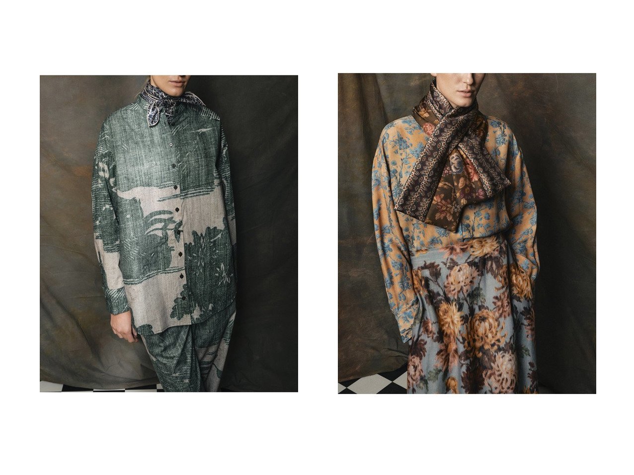 【Tapis Noir/タピス ノワール】のSmall Classical スカーフ&Puffer スカーフ おすすめ！トレンド、レディースファッションの通販 おすすめ人気トレンドファッション通販アイテム インテリア・キッズ・メンズ・レディースファッション・服の通販 founy(ファニー) 　ファッション　Fashion　レディースファッション　Fashion for Women　ストール　Soft & Warm Scarves　マフラー・スヌード / 冬小物の定番　Scarves & Mufflers　インド　Indian Textile　クラシカル　Classical, Vintage-Inspired　クラシック　Classic, Timeless Style　コンパクト　Compact, Small Size　スカーフ　Scarf, Neckwear　スクエア　Square, Square Shape　ストール　Stole, Wrap　フランス　France, French　プリント　Print, Printed Pattern　マフラー　Scarf, Muffler　新作・新入荷　New Arrivals / New In　シルク　Silk, 100% Silk　スリット　Slit, Slit Detail　無地　Plain, Solid Color　ブルー系　Blue　グリーン系　Green　ブラウン系　Brown　|ID:crp329100000224164