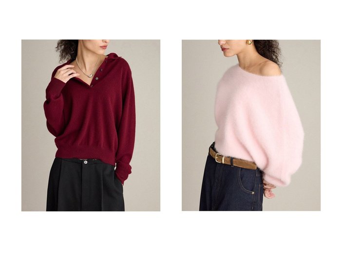【BRILL/ブリル】のカシミヤポロプルオーバー&FOXカシミヤポンチョプルオーバー おすすめ！トレンド、レディースファッションの通販 おすすめ人気トレンドファッション通販アイテム 人気、トレンドファッション・服の通販 founy(ファニー) ファッション Fashion レディースファッション Fashion for Women トップス・カットソー Cut & Sew Tops ニット Knit Tops & Sweaters カジュアルプルオーバー・ニットトップス Pullovers & Knit Tops / Casual Pullovers ベーシック Basic, Essential エレガント 上品 Elegant 新作・新入荷 New Arrivals / New In |ID:crp329100000224169