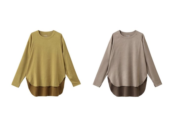 【three dots/スリー ドッツ】のスエードジャージー 長袖Tシャツ おすすめ！トレンド、レディースファッションの通販 おすすめ人気トレンドファッション通販アイテム 人気、トレンドファッション・服の通販 founy(ファニー) ファッション Fashion レディースファッション Fashion for Women トップス・カットソー Cut & Sew Tops シャツ・ブラウス・オフィスカジュアル Elegant Blouses & Button-Ups ロングTシャツ・Tシャツ Longline T-Shirts & Tees カットソー・ベーシックTシャツ Cut-and-Sewn Tops / Stretch Tees & Basics おすすめ Recommended / Our Picks なめらか Smooth, Silky Texture カットソー Cut and Sewn Top スリーブ Sleeve, Long Sleeve / Short Sleeve プリーツ Pleats, Pleated ロング Long, Long-Length エレガント 上品 Elegant 新作・新入荷 New Arrivals / New In 長袖 Long Sleeve, Full Sleeve |ID:crp329100000224172