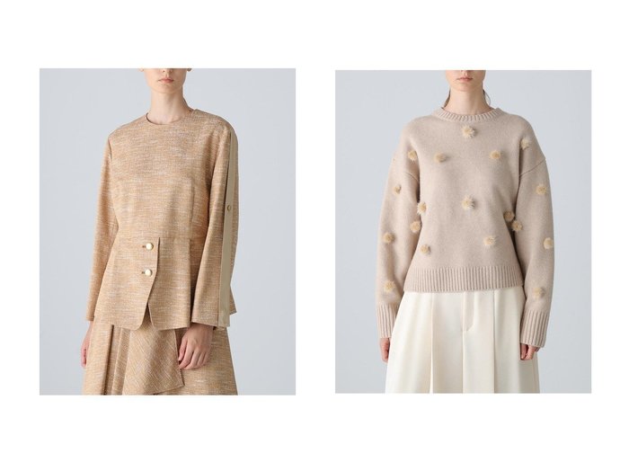 【ADORE/アドーア】のフラッフィーニット&スラブツイードブラウス おすすめ！トレンド、レディースファッションの通販 おすすめ人気トレンドファッション通販アイテム 人気、トレンドファッション・服の通販 founy(ファニー) ファッション Fashion レディースファッション Fashion for Women トップス・カットソー Cut & Sew Tops ニット Knit Tops & Sweaters カジュアルプルオーバー・ニットトップス Pullovers & Knit Tops / Casual Pullovers シャツ・ブラウス・オフィスカジュアル Elegant Blouses & Button-Ups スタンダード Standard, Basic リュクス Luxury, Elegant, High-End, Chic エレガント 上品 Elegant 新作・新入荷 New Arrivals / New In |ID:crp329100000224183