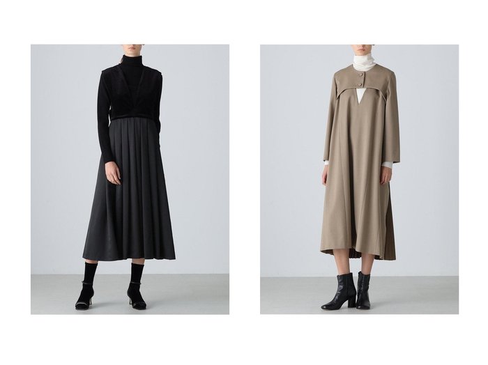 【ADORE/アドーア】のハイフォルムタフタワンピース&コンパクトベネシャンワンピース おすすめ！トレンド、レディースファッションの通販 おすすめ人気トレンドファッション通販アイテム 人気、トレンドファッション・服の通販 founy(ファニー) ファッション Fashion レディースファッション Fashion for Women ワンピース Dresses チュニック Tunic Tops & Dresses タフタ Taffeta, Structured Fabric チュニック Tunic, Long Top ドレス Dress, One-Piece ベロア Velour, Soft Velvet ロング Long, Long-Length エレガント 上品 Elegant 新作・新入荷 New Arrivals / New In |ID:crp329100000224185
