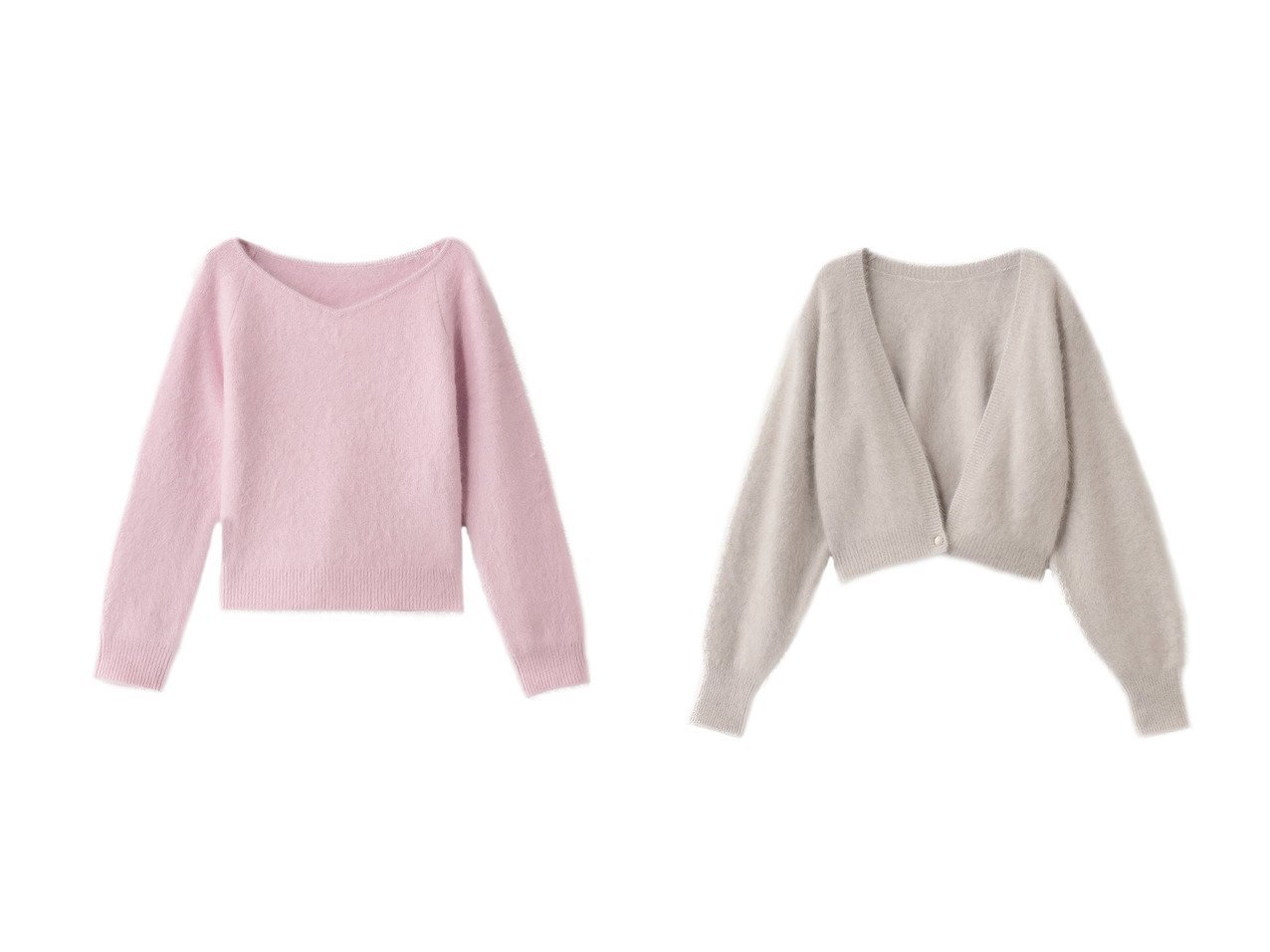 【allureville/アルアバイル】の【Loulou Willoughby】カシミヤブレンドファー加工プルオーバー&【Loulou Willoughby】カシミヤブレンドファー加工V カーディガン おすすめ！トレンド、レディースファッションの通販 おすすめ人気トレンドファッション通販アイテム インテリア・キッズ・メンズ・レディースファッション・服の通販 founy(ファニー) 　ファッション　Fashion　レディースファッション　Fashion for Women　トップス・カットソー　Cut & Sew Tops　ニット　Knit Tops & Sweaters　カジュアルプルオーバー・ニットトップス　Pullovers & Knit Tops / Casual Pullovers　カーディガン・羽織り　Layered Style Cardigans　コンパクト　Compact, Small Size　デニム　Denim, Jeans Material　バランス　Balance, Style Balance　フレア　Flare, Flared　ミックス　Mix, Mixed Style　新作・新入荷　New Arrivals / New In　ベージュ系　Beige　レッド系　Red　ブラック系　Black　|ID:crp329100000224202