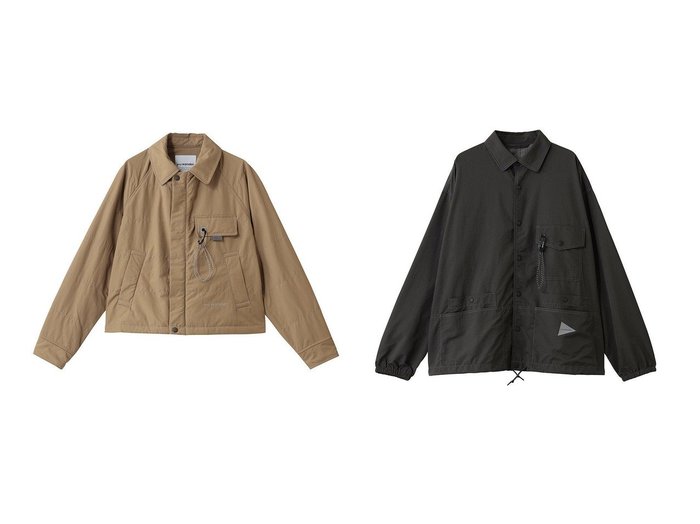 【and wander/アンドワンダー】の【UNISEX】cotton nylon Octa スイング トップ&【UNISEX】crinkled nylon シャツ ジャケット おすすめ！トレンド、レディースファッションの通販 おすすめ人気トレンドファッション通販アイテム 人気、トレンドファッション・服の通販 founy(ファニー) ファッション Fashion レディースファッション Fashion for Women アウター Coat / Outerwear Collection レディースジャケット・軽アウター Jackets ブルゾンジャケット・スポーティアウター Blouson Jackets ユニセックス Unisex, Genderless ジャケット Jacket, Outerwear ブルゾン Blouson, Bomber Jacket ポケット Pocket, Pocket Detail 羽織 Haori, Light Jacket アウトドア Outdoor Clothing 新作・新入荷 New Arrivals / New In 軽量 Lightweight, Ultra Light |ID:crp329100000224215