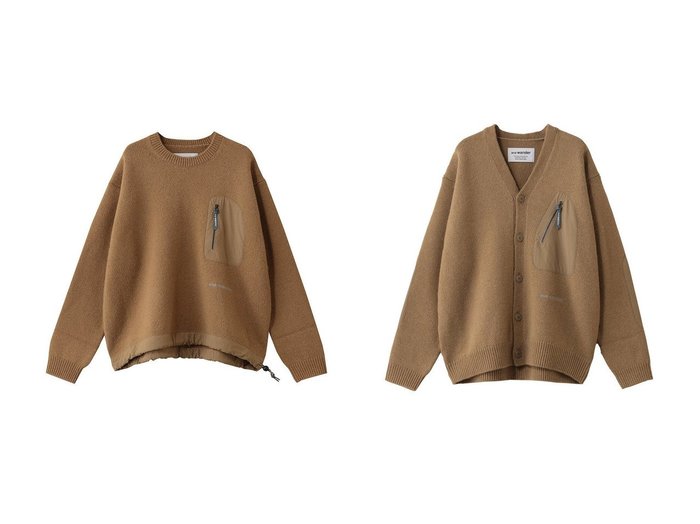 【and wander/アンドワンダー】の【UNISEX】shetland wool セーター&【UNISEX】shetland wool カーディガン おすすめ！トレンド、レディースファッションの通販 おすすめ人気トレンドファッション通販アイテム 人気、トレンドファッション・服の通販 founy(ファニー) ファッション Fashion レディースファッション Fashion for Women トップス・カットソー Cut & Sew Tops ニット Knit Tops & Sweaters カジュアルプルオーバー・ニットトップス Pullovers & Knit Tops / Casual Pullovers カーディガン・羽織り Layered Style Cardigans ユニセックス Unisex, Genderless アウトドア Outdoor Clothing セーター Sweater, Knitwear ドローコード Drawcord, Drawstring Cord ポケット Pocket, Pocket Detail 新作・新入荷 New Arrivals / New In |ID:crp329100000224216