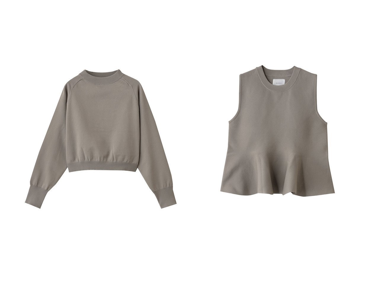 【MIDIUMISOLID/ミディウミソリッド】のpeplum vest ベスト&short wide PO プルオーバー おすすめ！トレンド、レディースファッションの通販 おすすめ人気トレンドファッション通販アイテム インテリア・キッズ・メンズ・レディースファッション・服の通販 founy(ファニー) 　ファッション　Fashion　レディースファッション　Fashion for Women　トップス・カットソー　Cut & Sew Tops　ニット　Knit Tops & Sweaters　カジュアルプルオーバー・ニットトップス　Pullovers & Knit Tops / Casual Pullovers　ベスト&ジレ / 重ね着スタイル　Vests & Gilets　クロップド　Cropped, Short Length　シンプル　Simple, Minimal　トレンド　Trend, Trending Now　ボトルネック　Bottle Neck, Mock Neck　新作・新入荷　New Arrivals / New In　ベージュ系　Beige　ブラウン系　Brown　ブラック系　Black　|ID:crp329100000224225