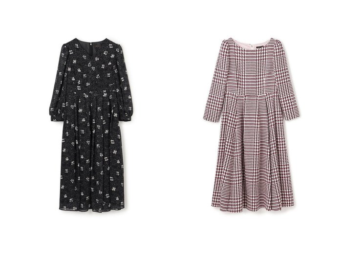 【TOCCA/トッカ】の【00サイズあり・洗える・消臭】BLOOMING CLOVER ドレス&【消臭】FROSTED CHECK TWEED ドレス おすすめ！トレンド、レディースファッションの通販 おすすめ人気トレンドファッション通販アイテム 人気、トレンドファッション・服の通販 founy(ファニー) ファッション Fashion レディースファッション Fashion for Women ワンピース Dresses フォーマル・パーティードレス・結婚式用ドレス Elegant & Casual Dresses 洗える Machine Washable シフォン Chiffon, Lightweight Fabric ジャカード／ジャガード Jacquard, Woven Pattern ドレス Dress, One-Piece フィット Fit, Slim Fit フレア Flare, Flared プリント Print, Printed Pattern モチーフ Motif, Design Theme A/W・秋冬 Autumn/Winter 冬 Winter / This Winter S/S・春夏 SS, Spring/Summer, Warm Season 新作・新入荷 New Arrivals / New In 夏 Summer エレガント 上品 Elegant 2025年 2025 2025-2026秋冬・A/W Autumn/Winter 2025–26 AW25–26 |ID:crp329100000224254
