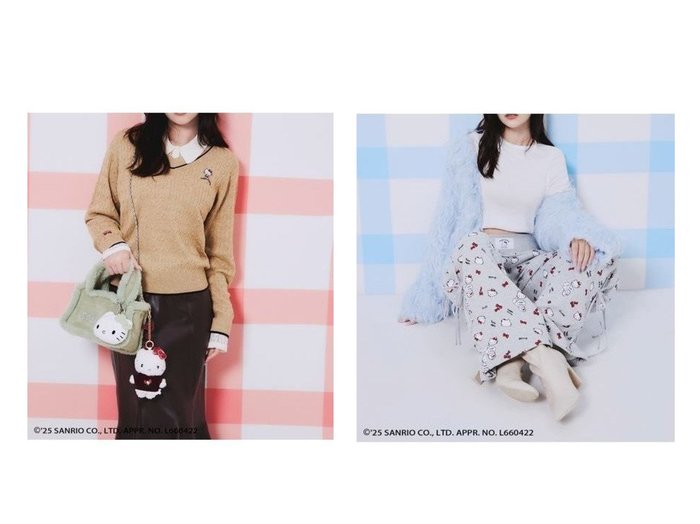 【SNIDEL/スナイデル】の【HELLO KITTY】ケーブルプルオーバー&【HELLO KITTY】レースアップパンツ おすすめ！トレンド、レディースファッションの通販 おすすめ人気トレンドファッション通販アイテム 人気、トレンドファッション・服の通販 founy(ファニー) ファッション Fashion レディースファッション Fashion for Women トップス・カットソー Cut & Sew Tops カジュアルプルオーバー・ニットトップス Pullovers & Knit Tops / Casual Pullovers パンツ Pants & Trousers 今季 This Season, Current Season ストレート Straight, Straight Cut スペシャル Special, Limited Edition スマート Smart, Elegant トレンド Trend, Trending Now リボン Ribbon, Bow ワンポイント One Point, Statement Accent おすすめ Recommended / Our Picks |ID:crp329100000224257