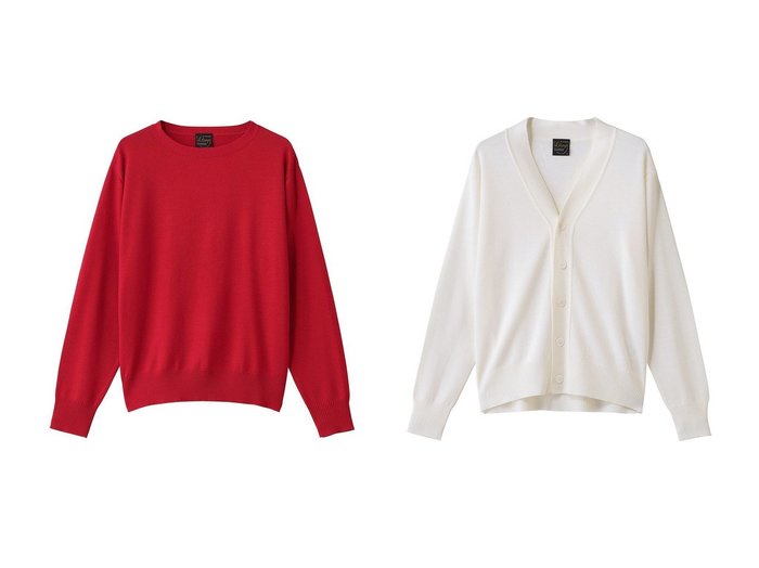 【heliopole/エリオポール】の【Letroyes】THOMA クルーネック&【Letroyes】HENRI Vネックカーディガン おすすめ！トレンド、レディースファッションの通販 おすすめ人気トレンドファッション通販アイテム 人気、トレンドファッション・服の通販 founy(ファニー) ファッション Fashion レディースファッション Fashion for Women トップス・カットソー Cut & Sew Tops ニット Knit Tops & Sweaters カジュアルプルオーバー・ニットトップス Pullovers & Knit Tops / Casual Pullovers カーディガン・羽織り Layered Style Cardigans Vネックトップス V-Neck Tops / V-Cut Neckline Shirts シンプル Simple, Minimal 定番 Standard, Basic Item 新作・新入荷 New Arrivals / New In |ID:crp329100000224275