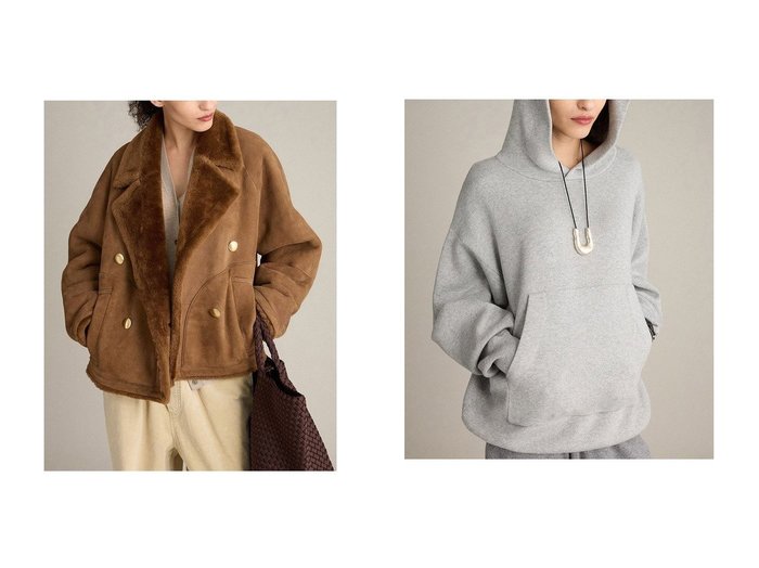 【BRILL/ブリル】のMERINNOムートンコート&ニットフーデッドプルオーバー おすすめ！トレンド、レディースファッションの通販 おすすめ人気トレンドファッション通販アイテム インテリア・キッズ・メンズ・レディースファッション・服の通販 founy(ファニー) https://founy.com/ ファッション Fashion レディースファッション Fashion for Women アウター Coat / Outerwear Collection コート・ロングコート・ピーコート Long Coats, Peacoats & More トップス・カットソー Cut & Sew Tops ニット Knit Tops & Sweaters カジュアルプルオーバー・ニットトップス Pullovers & Knit Tops / Casual Pullovers ショート Short, Short Length ムートン Shearling, Mouton 冬 Winter / This Winter 新作・新入荷 New Arrivals / New In |ID:crp329100000224284
