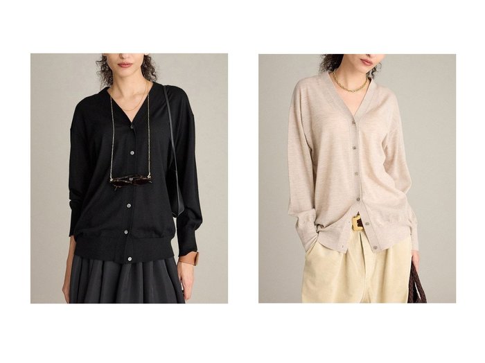 【BRILL/ブリル】のCARIAGGI カシミヤカーディガン おすすめ！トレンド、レディースファッションの通販 おすすめ人気トレンドファッション通販アイテム インテリア・キッズ・メンズ・レディースファッション・服の通販 founy(ファニー) https://founy.com/ ファッション Fashion レディースファッション Fashion for Women トップス・カットソー Cut & Sew Tops ニット Knit Tops & Sweaters カーディガン・羽織り Layered Style Cardigans カーディガン Cardigan, Knitwear シンプル Simple, Minimal 新作・新入荷 New Arrivals / New In |ID:crp329100000224286