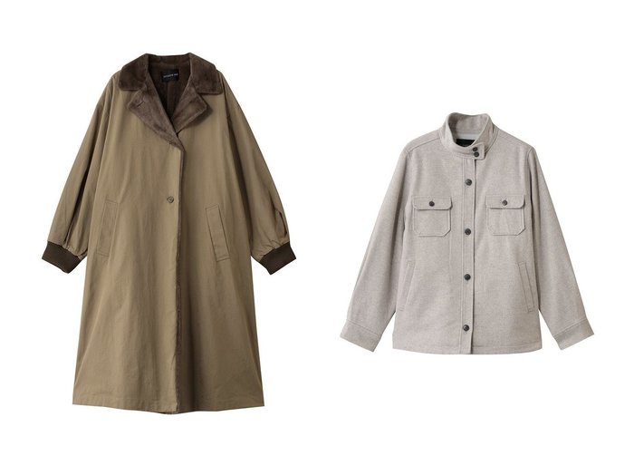 【mizuiro ind/ミズイロ インド】のback boa coat コート&back boa shirt JK ジャケット おすすめ！トレンド、レディースファッションの通販 おすすめ人気トレンドファッション通販アイテム インテリア・キッズ・メンズ・レディースファッション・服の通販 founy(ファニー) https://founy.com/ ファッション Fashion レディースファッション Fashion for Women アウター Coat / Outerwear Collection コート・ロングコート・ピーコート Long Coats, Peacoats & More レディースジャケット・軽アウター Jackets バランス Balance, Style Balance リュクス Luxury, Elegant, High-End, Chic ロング Long, Long-Length エレガント 上品 Elegant 新作・新入荷 New Arrivals / New In A/W・秋冬 Autumn/Winter ショート Short, Short Length ジャケット Jacket, Outerwear ポケット Pocket, Pocket Detail |ID:crp329100000224293
