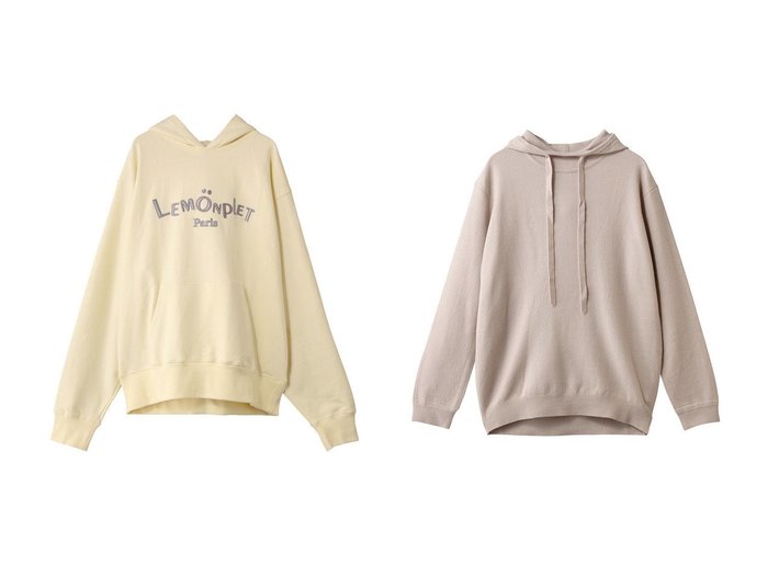 【Lemonplet/レモンプレット】のKNIT BEGE HOODED TOP&BOBI HOODED SWEATSHIRT おすすめ！トレンド、レディースファッションの通販 おすすめ人気トレンドファッション通販アイテム インテリア・キッズ・メンズ・レディースファッション・服の通販 founy(ファニー) https://founy.com/ ファッション Fashion レディースファッション Fashion for Women トップス・カットソー Cut & Sew Tops シャツ・ブラウス・オフィスカジュアル Elegant Blouses & Button-Ups レディースパーカー・カジュアルフーディー Casual Hoodies & Sweatshirts ロングTシャツ・Tシャツ Longline T-Shirts & Tees スウェット・クルーネックトップス Sweatshirts & Crewnecks / Relaxed Fit Sweat Tops カットソー・ベーシックTシャツ Cut-and-Sewn Tops / Stretch Tees & Basics ニット Knit Tops & Sweaters カラフル Colorful Design スウェット / スエット Sweatshirt, Sweatwear 新作・新入荷 New Arrivals / New In コンパクト Compact, Small Size シンプル Simple, Minimal パーカー Hoodie, Parka A/W・秋冬 Autumn/Winter |ID:crp329100000224298