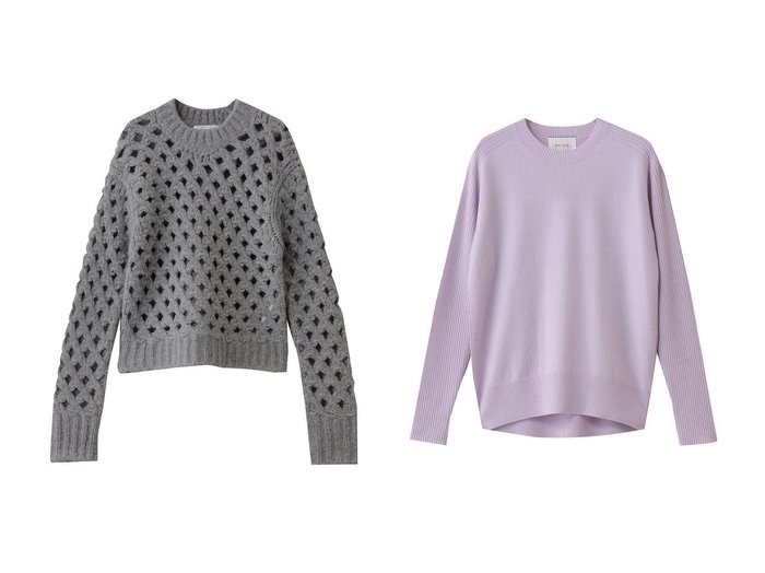 【BEIGE,/ベイジ,】のKOKOMO(ココモ)/ニット&POMPE(ポンプ)/ウールカシミヤ配色ラインクルーネックニット おすすめ！トレンド、レディースファッションの通販 おすすめ人気トレンドファッション通販アイテム インテリア・キッズ・メンズ・レディースファッション・服の通販 founy(ファニー) https://founy.com/ ファッション Fashion レディースファッション Fashion for Women トップス・カットソー Cut & Sew Tops ニット Knit Tops & Sweaters カジュアルプルオーバー・ニットトップス Pullovers & Knit Tops / Casual Pullovers インナー Innerwear タンク Tank Top, Sleeveless Top メッシュ Mesh, Net Fabric 新作・新入荷 New Arrivals / New In |ID:crp329100000224333