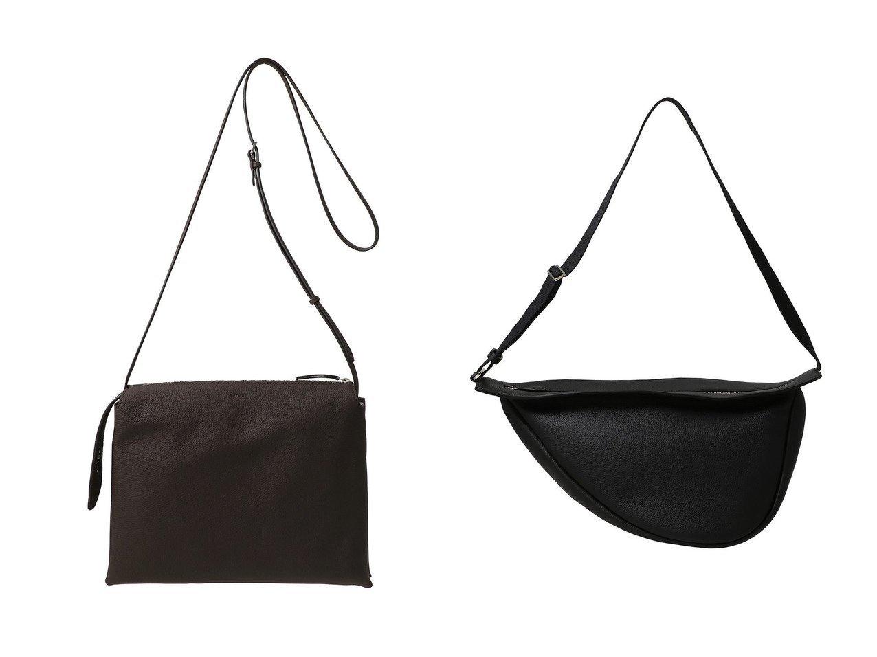 【THE ROW/ザ ロウ】のNU TWIN&SLOUCHY BANANA LARGE おすすめ！トレンド、レディースファッションの通販 おすすめ人気トレンドファッション通販アイテム インテリア・キッズ・メンズ・レディースファッション・服の通販 founy(ファニー) 　ファッション　Fashion　レディースファッション　Fashion for Women　バッグ　Bags　なめらか　Smooth, Silky Texture　コンパクト　Compact, Small Size　ショルダー　Shoulder, Shoulder Strap　ポシェット　Pochette, Mini Bag　ロング　Long, Long-Length　新作・新入荷　New Arrivals / New In　ブラウン系　Brown　ブラック系　Black　|ID:crp329100000224336