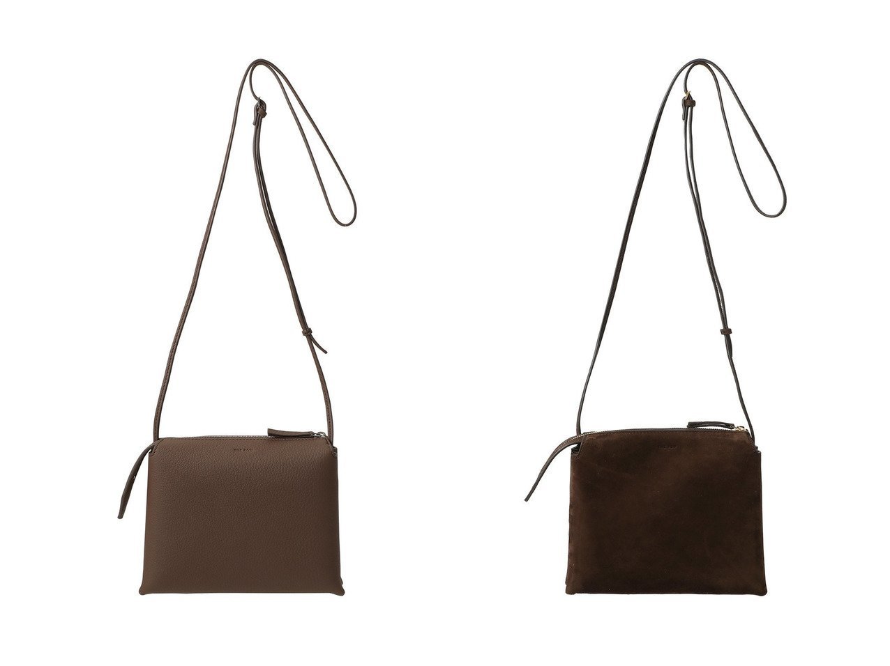【THE ROW/ザ ロウ】のNU MINI TWIN(SUEDE LEATHER)&NU MINI TWIN おすすめ！トレンド、レディースファッションの通販 おすすめ人気トレンドファッション通販アイテム インテリア・キッズ・メンズ・レディースファッション・服の通販 founy(ファニー) 　ファッション　Fashion　レディースファッション　Fashion for Women　バッグ　Bags　エレガント 上品　Elegant　ショルダー　Shoulder, Shoulder Strap　スマート　Smart, Elegant　デニム　Denim, Jeans Material　フォルム　Silhouette, Form　ポシェット　Pochette, Mini Bag　ロング　Long, Long-Length　定番　Standard, Basic Item　新作・新入荷　New Arrivals / New In　財布　Wallet, Purse　なめらか　Smooth, Silky Texture　シンプル　Simple, Minimal　ブラウン系　Brown　|ID:crp329100000224337