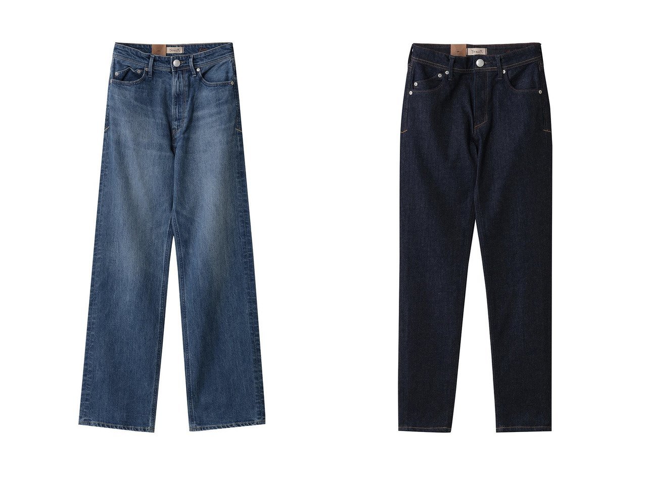【YANUK/ヤヌーク】のボーイズストレート【LEA】&PREMIUM2スリムテーパード【RUTH】 おすすめ！トレンド、レディースファッションの通販 おすすめ人気トレンドファッション通販アイテム インテリア・キッズ・メンズ・レディースファッション・服の通販 founy(ファニー) 　ファッション　Fashion　レディースファッション　Fashion for Women　パンツ　Pants & Trousers　デニムパンツ・ジーンズ・美脚デニム　Denim Jeans & Pants　おすすめ　Recommended / Our Picks　ストレッチ　Stretch, Stretchy Fabric　ストレート　Straight, Straight Cut　デニム　Denim, Jeans Material　ロング　Long, Long-Length　定番　Standard, Basic Item　新作・新入荷　New Arrivals / New In　ブルー系　Blue　|ID:crp329100000224346