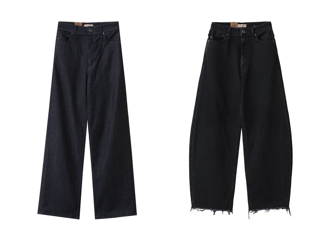 【YANUK/ヤヌーク】のカーブテーパード 【LAURA】&ストレート【LILITH】 おすすめ！トレンド、レディースファッションの通販 おすすめ人気トレンドファッション通販アイテム インテリア・キッズ・メンズ・レディースファッション・服の通販 founy(ファニー) 　ファッション　Fashion　レディースファッション　Fashion for Women　パンツ　Pants & Trousers　デニムパンツ・ジーンズ・美脚デニム　Denim Jeans & Pants　ストレート　Straight, Straight Cut　デニム　Denim, Jeans Material　ロング　Long, Long-Length　新作・新入荷　New Arrivals / New In　ブラック系　Black　|ID:crp329100000224347