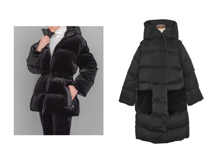 【DAISY LIN/デイジーリン】のDaisy Velour × Satin Luxe Down&2WAY Coat Travel Down おすすめ！トレンド、レディースファッションの通販 おすすめ人気トレンドファッション通販アイテム インテリア・キッズ・メンズ・レディースファッション・服の通販 founy(ファニー) https://founy.com/ ファッション Fashion レディースファッション Fashion for Women アウター Coat / Outerwear Collection コート・ロングコート・ピーコート Long Coats, Peacoats & More なめらか Smooth, Silky Texture エレガント 上品 Elegant サテン Satin, Glossy Fabric ダウン Down, Puffer ハイネック High Neck, Mock Neck ベロア Velour, Soft Velvet ポケット Pocket, Pocket Detail ラグジュアリー Luxury, Elegant 冬 Winter / This Winter 新作・新入荷 New Arrivals / New In |ID:crp329100000224357