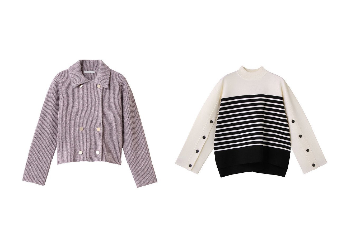 【ANAYI/アナイ】のカラーミックスボクシーJKカーディガン&メリノウール釦スリーブプルオーバー おすすめ！トレンド、レディースファッションの通販 おすすめ人気トレンドファッション通販アイテム インテリア・キッズ・メンズ・レディースファッション・服の通販 founy(ファニー) 　ファッション　Fashion　レディースファッション　Fashion for Women　トップス・カットソー　Cut & Sew Tops　ニット　Knit Tops & Sweaters　カーディガン・羽織り　Layered Style Cardigans　カジュアルプルオーバー・ニットトップス　Pullovers & Knit Tops / Casual Pullovers　カーディガン　Cardigan, Knitwear　ショート　Short, Short Length　ジャケット　Jacket, Outerwear　トレンド　Trend, Trending Now　バランス　Balance, Style Balance　ミックス　Mix, Mixed Style　ワイド　Wide, Wide Fit　エレガント 上品　Elegant　新作・新入荷　New Arrivals / New In　レッド系　Red　グレー系　Gray　ホワイト系　White　ブルー系　Blue　|ID:crp329100000224362