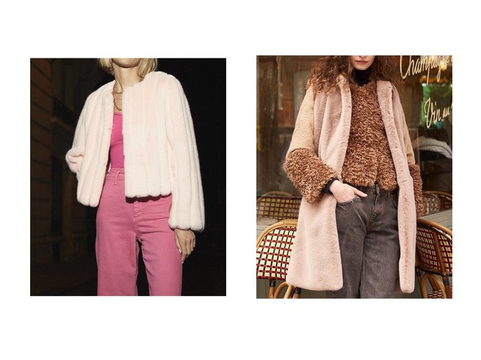 【Lemonplet/レモンプレット】のFAUX FUR JUE SHORT JACKET&FAUX FUR FURRY JACKET おすすめ！トレンド、レディースファッションの通販 おすすめ人気トレンドファッション通販アイテム 人気、トレンドファッション・服の通販 founy(ファニー) ファッション Fashion レディースファッション Fashion for Women アウター Coat / Outerwear Collection レディースジャケット・軽アウター Jackets ジャケット Jacket, Outerwear フロント Front, Front Design ポケット Pocket, Pocket Detail A/W・秋冬 Autumn/Winter ショート Short, Short Length シンプル Simple, Minimal ストライプ Stripe, Striped Pattern スリム Slim, Slim Fit フェイクファー Faux Fur, Imitation Fur フォーマル Formal, Dressy |ID:crp329100000224367